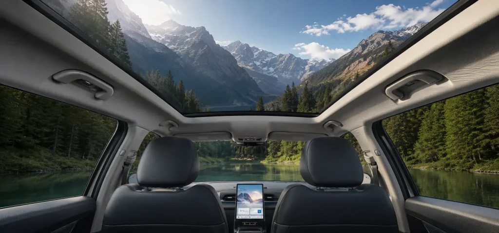 Jaecoo 5 EV Interieur en panoramadak