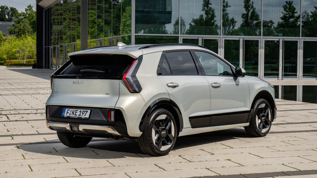 Het exterieur van de nieuwe Kia Niro Hybrid 2026