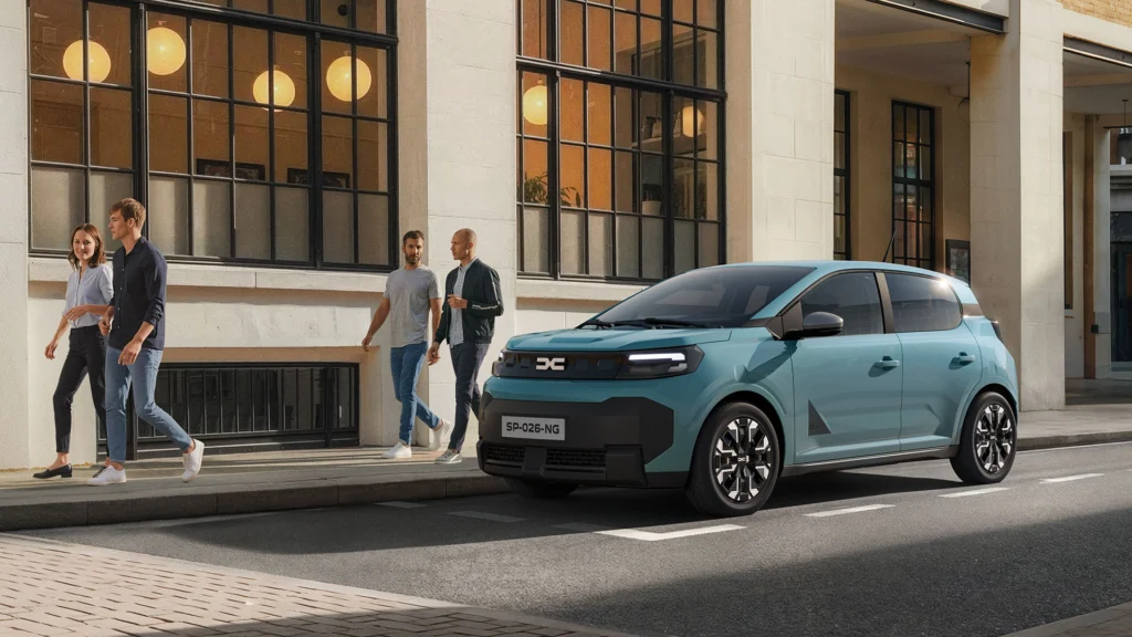 Nieuwe Dacia Spring 2026 exterieur