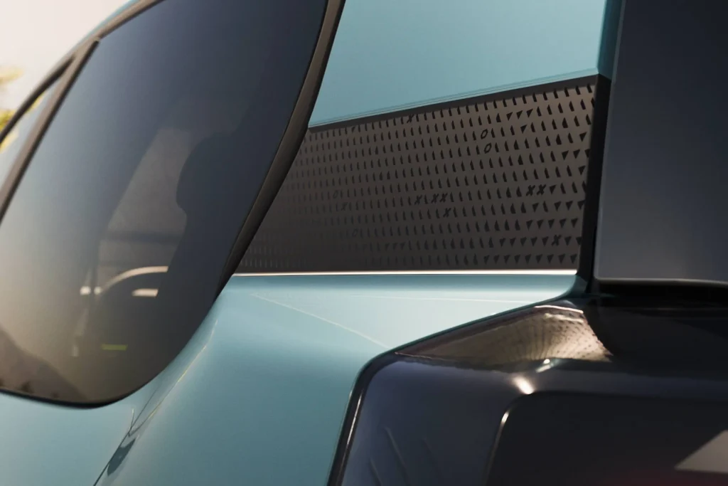 nieuwe Dacia Spring striping