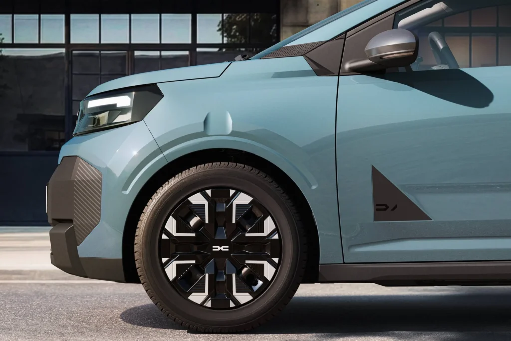 nieuwe Dacia Spring 2026 wielen
